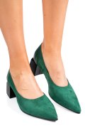 PANTOFI VERZI PIELE NATURALA INTOARSA 5S77461