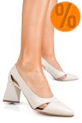 PANTOFI CREM PIELE NATURALA 5S77700B