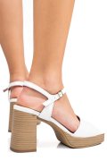 SANDALE ALBE PIELE NATURALA LACUITA 1495868