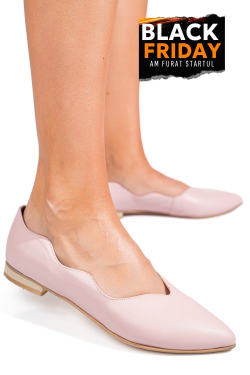 Balerini roz piele naturala 3s7718-ii