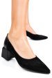 Pantofi negri piele naturala intoarsa 5s77461