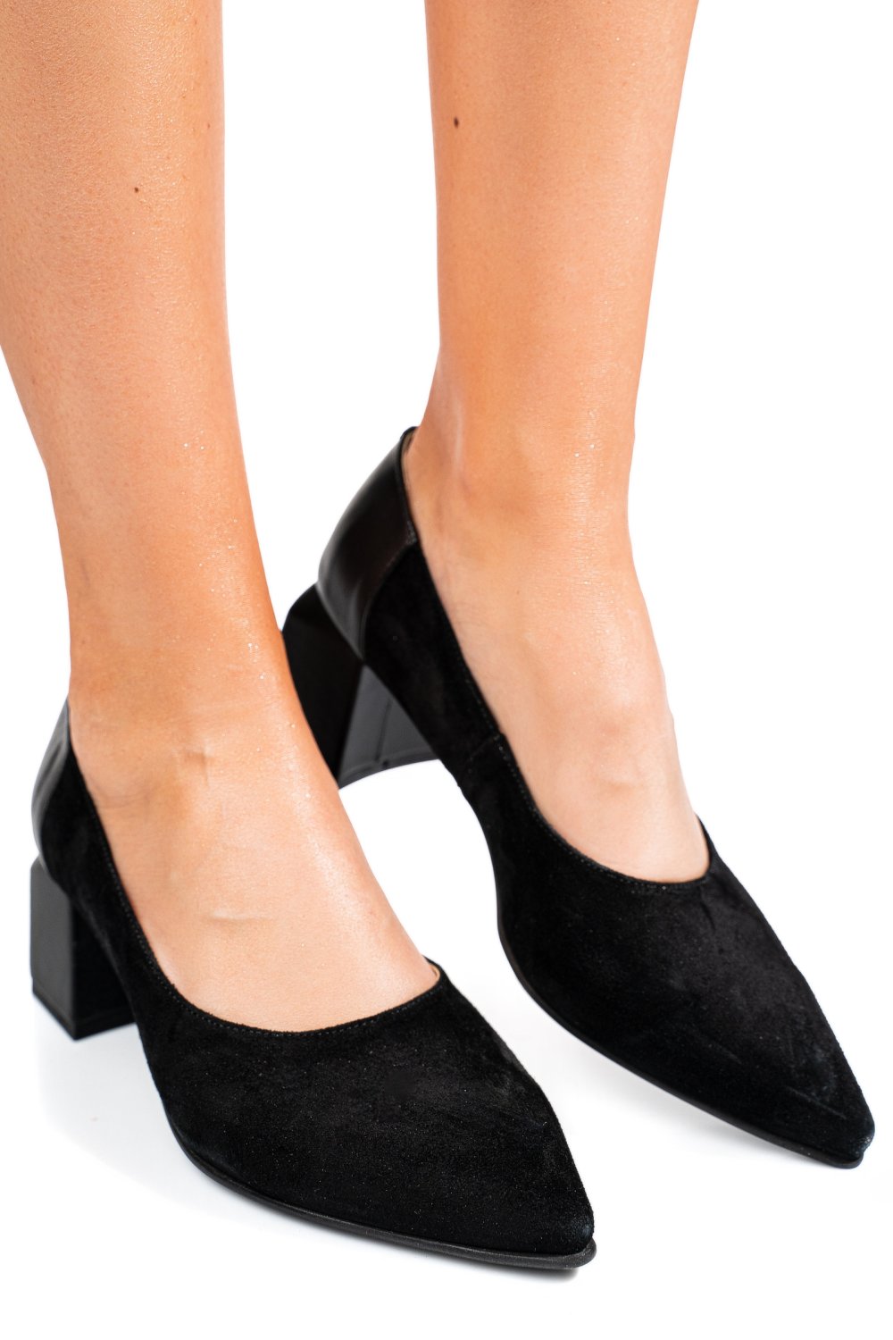 PANTOFI NEGRI PIELE NATURALA INTOARSA 5S77461