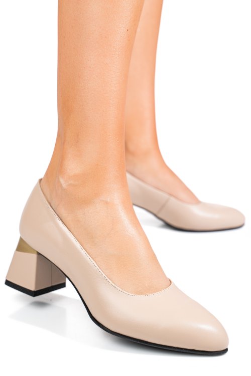 Pantofi roz piele naturala 5s77025