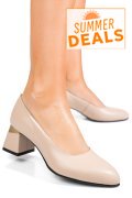 PANTOFI ROZ PIELE NATURALA 5S77025