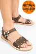 Sandale verzi piele naturala dark gilda