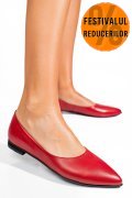 BALERINI ROSII PIELE NATURALA 3S7707