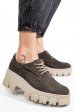 Pantofi gri inchis piele naturala intoarsa 2s77085