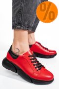PANTOFI SPORT ROSII PIELE NATURALA 3S77011B