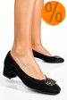 Pantofi negri piele naturala intoarsa 5s77544b