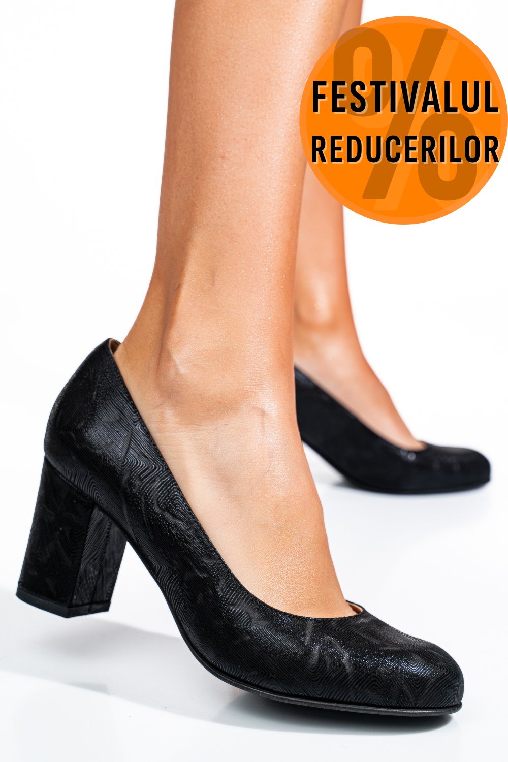 PANTOFI DAMA GUBAN PIELE NATURALA BLACK 3S77483