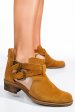 Ghete sport maro piele naturala intoarsa 5s7750