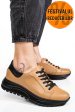 Pantofi sport maro piele naturala 3s77011b