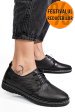 Pantofi negri piele naturala as77150