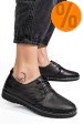 Pantofi negri piele naturala as77150