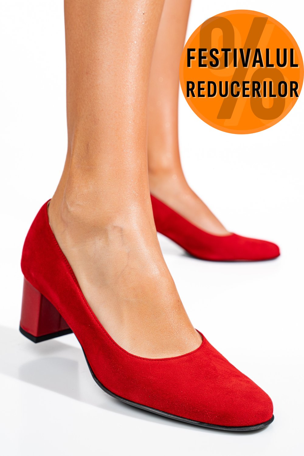 PANTOFI ROSII PIELE NATURALA INTOARSA 3S77475
