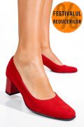 PANTOFI ROSII PIELE NATURALA INTOARSA 3S77475