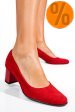 Pantofi rosii piele naturala intoarsa 3s77475