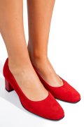 PANTOFI ROSII PIELE NATURALA INTOARSA 3S77475