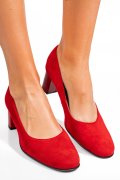 PANTOFI ROSII PIELE NATURALA INTOARSA 3S77475