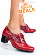 PANTOFI ROSII PIELE NATURALA 1S77515PA