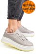 Pantofi sport light grey piele naturala fsp002-283