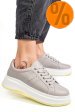 Pantofi sport light grey piele naturala fsp002-283