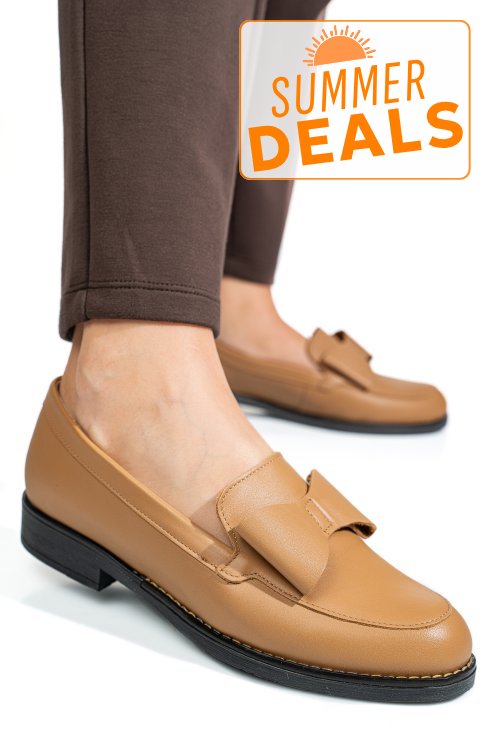 Mocasini nude piele naturala 2s77110b