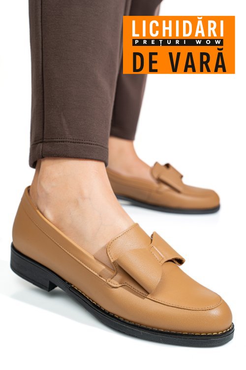 Mocasini nude piele naturala 2s77110b