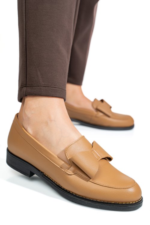Mocasini nude piele naturala 2s77110b