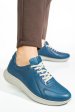 Pantofi sport bleu piele naturala 4s77003