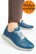 Pantofi sport bleu piele naturala 4s77003