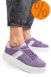 Pantofi sport purple suede fsp001-729