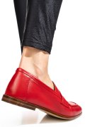 MOCASINI ROSII PIELE NATURALA TIMA822