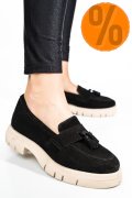 MOCASINI NEGRI PIELE NATURALA INTOARSA TIM-672