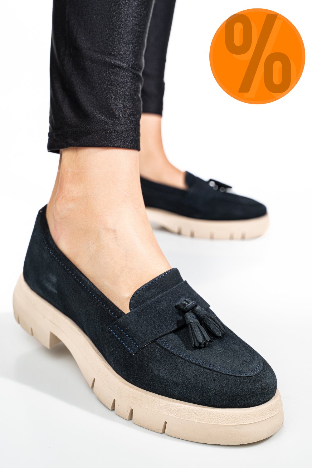 MOCASINI BLEUMARIN PIELE NATURALA INTOARSA TIM-672
