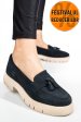 Mocasini bleumarin piele naturala intoarsa tim-672