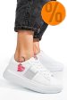 Soprani couture, pantofi sport white scw414882