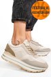 Soprani couture, pantofi sport beige scw423p04