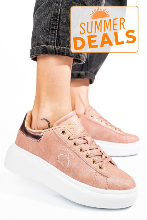 Soprani couture, pantofi sport pink scw424p16