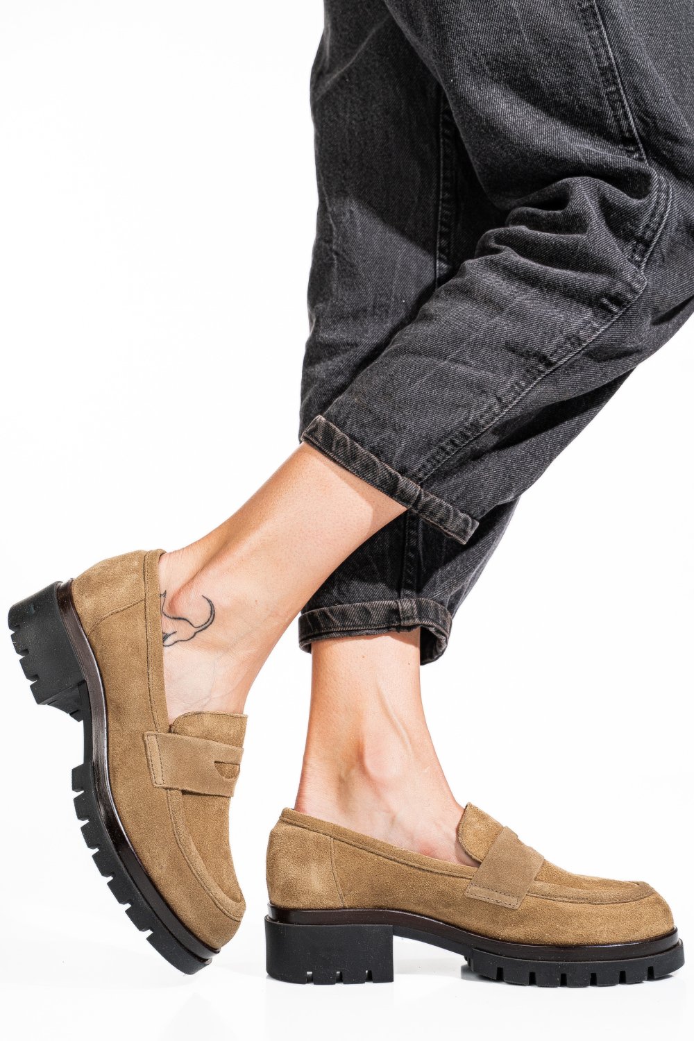 MOCASINI MARO PIELE NATURALA INTOARSA 7S7755034