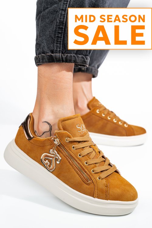 Soprani couture, pantofi sport brown scw424p98