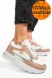 Soprani couture, pantofi sport white nude scw422p09