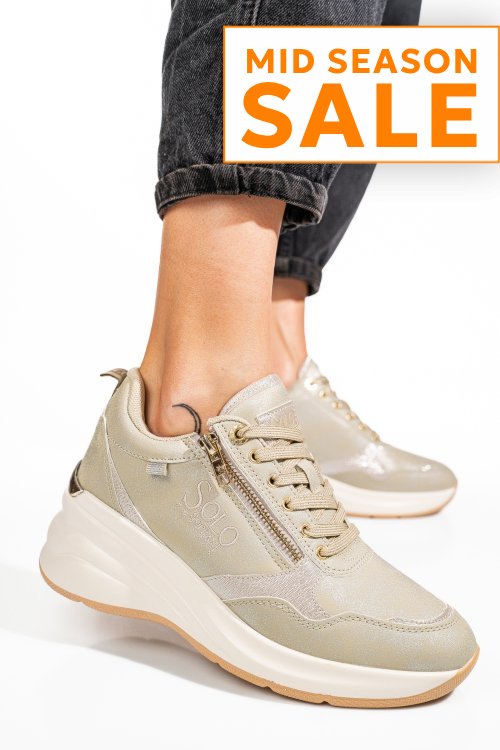 Soprani couture, pantofi sport silver scw422p20