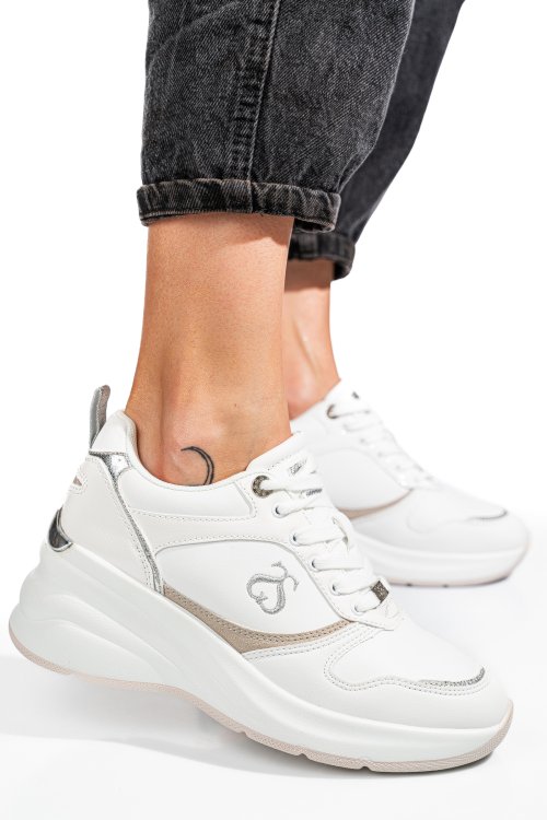 Soprani couture, pantofi sport white scw422p22