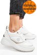 Soprani couture, pantofi sport white scw422p22