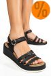 Sandale negre piele naturala ds77elta05