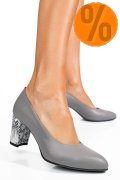 PANTOFI GRI SNK PIELE NATURALA 3S77015
