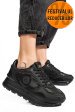 Soprani couture, pantofi sport black scw423p06