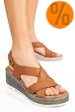 Sandale maro piele naturala ds77elta06