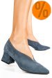 Pantofi albastri piele naturala intoarsa 1s77667